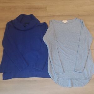 Blue Banana Republic and Light Blue Michael Kors Women's Sweater Bundle